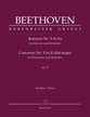Concerto No. 5 in E-flat Major, Op. 73 Orchestra Scores/Parts sheet music cover